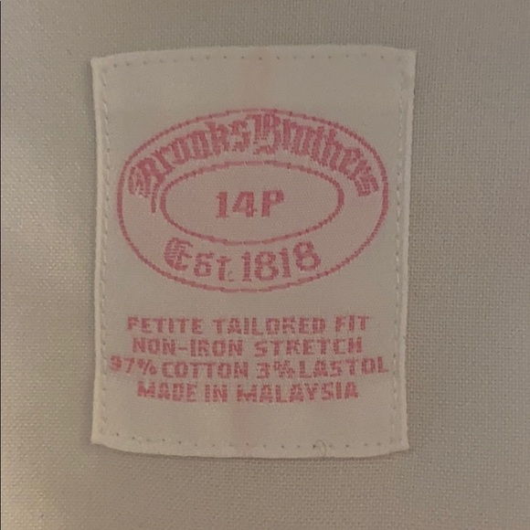 Brooks Brothers Petite Tailored Button Down Shirt - Picture 8 of 8